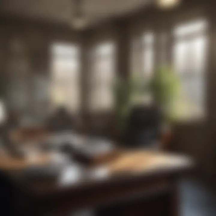 Local accounting office interior