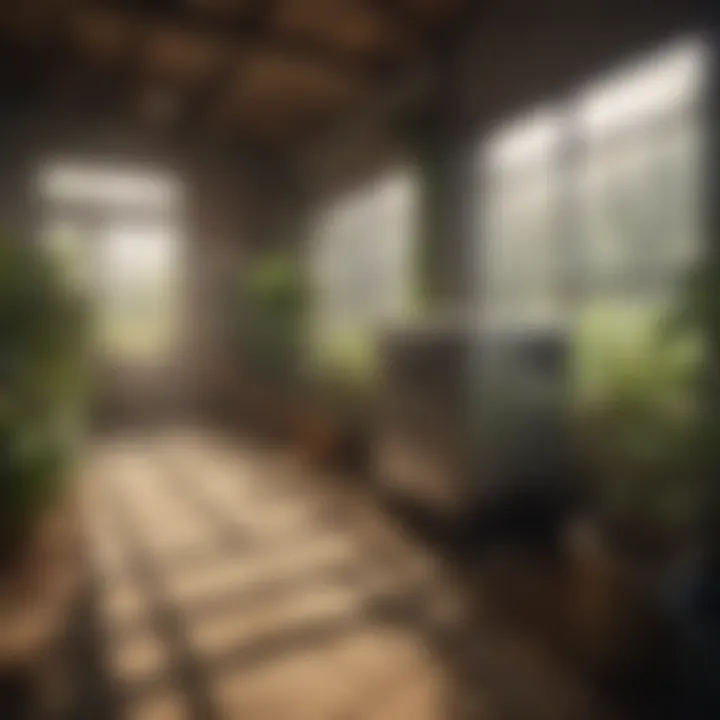 Efficient air handler dehumidifier in an agricultural environment