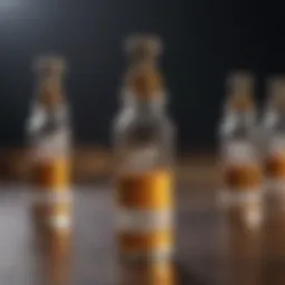 A close-up of Amoxi drops vial with labels clearly visible