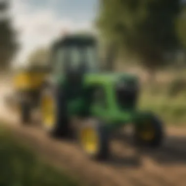 A screenshot of a popular YouTube video featuring John Deere tractors