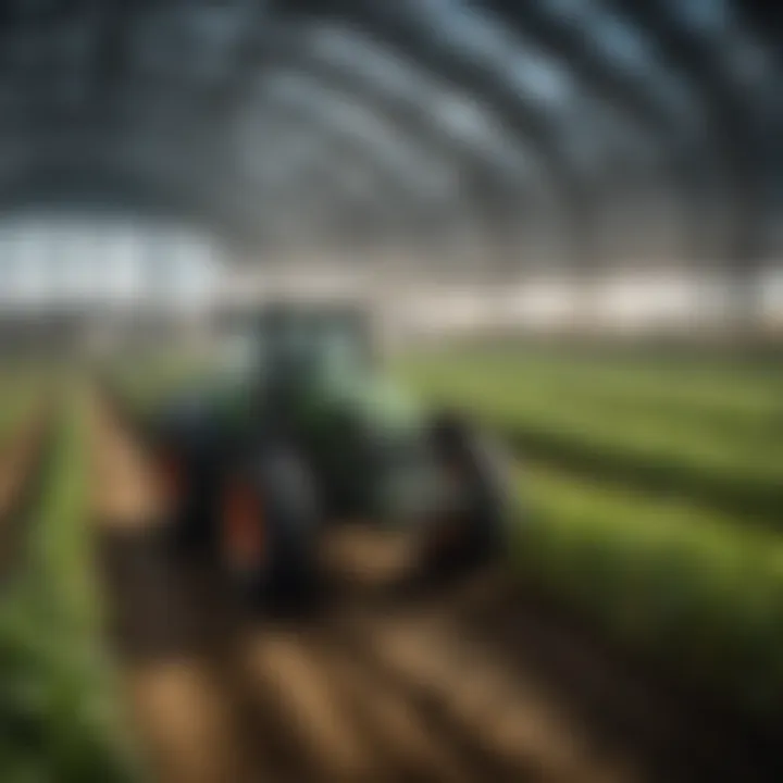 Futuristic agricultural practices integrating technology and antibacterial materials