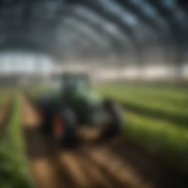 The Future of Agriculture: Integrating Technology and Antibacterial Materials Futuristic agricultural practices integrating technology and antibacterial materials