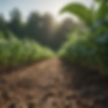 Enhancing Crop Vitality Through Antibacterial Treatments Healthy crops thriving in antibacterial-treated soil