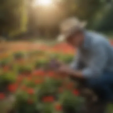 Applying Spectracide in Horticulture A user applying Spectracide in a horticultural field