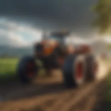 Agricultural landscape enhanced by robotic technology