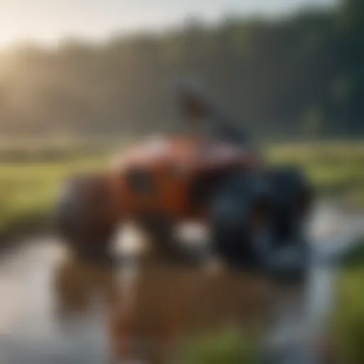 Aqua First Super Rover navigating a field