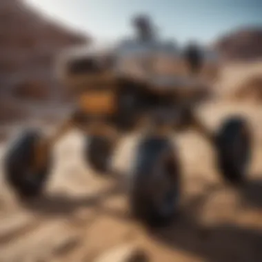 Close-up of the rover's advanced sensors
