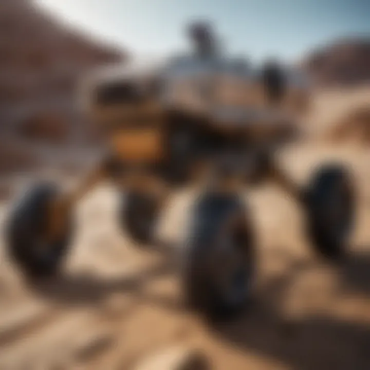 Close-up of the rover's advanced sensors