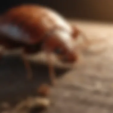 Visual representation of bed bug identification techniques