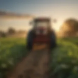 A lush farm landscape showcasing effective pest management.