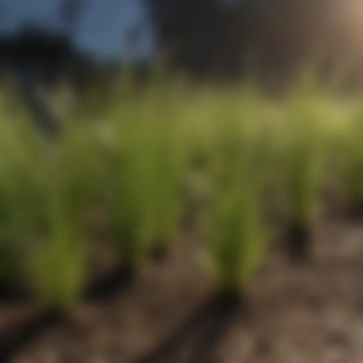 Comparison of various grass seed packets suitable for Florida's sandy areas