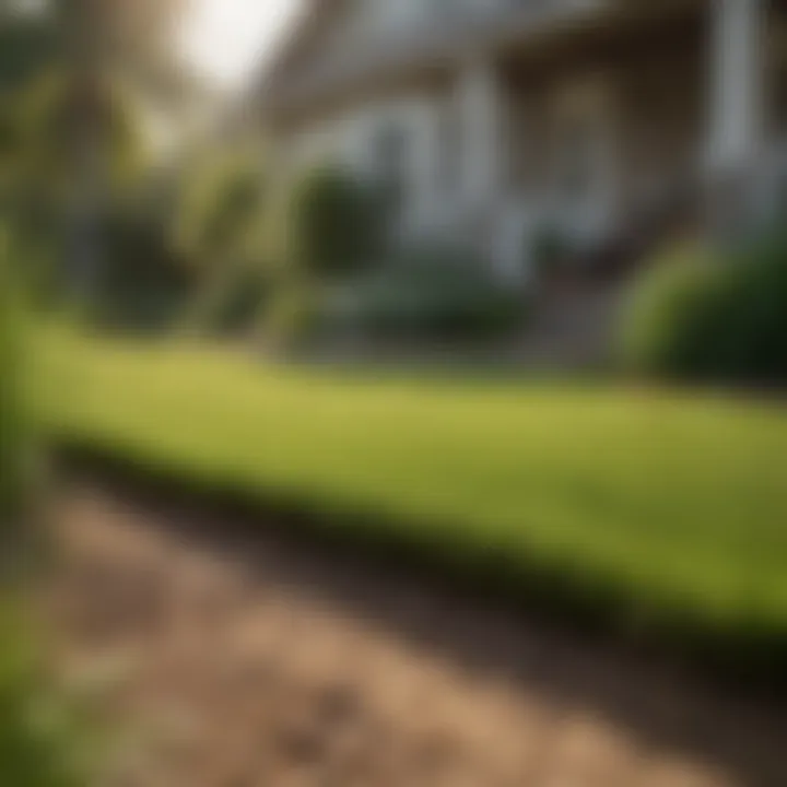 Vibrant lawn showcasing ideal grass types for sandy soil in Florida