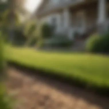 Lush Lawn for Sandy Soil Vibrant lawn showcasing ideal grass types for sandy soil in Florida