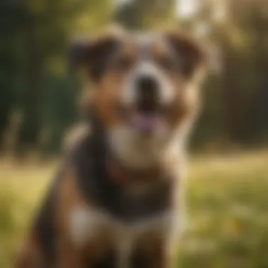 Happy Dog Enjoying the Outdoors A dog enjoying outdoor activities with a happy owner