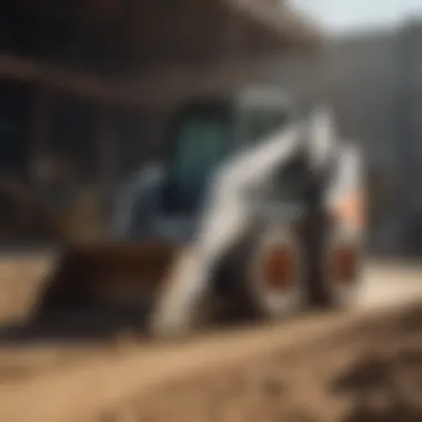 Bobcat machinery in action at a construction site