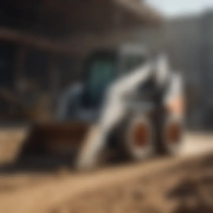 Bobcat machinery in action at a construction site