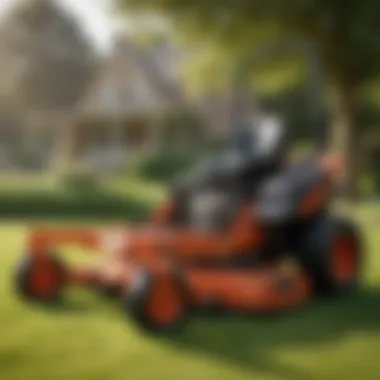 A comparison chart highlighting various mower types and their features