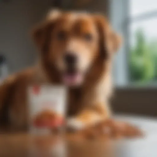 Bravecto chews packaging with dog beside it