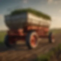 Brent Auger Wagon in a vast agricultural field showcasing its robust design