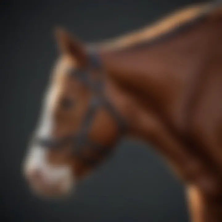 Close-up of a calf halter demonstrating its design