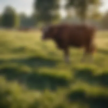 Sustainable Pasture Management A well-maintained pasture with grazing cattle.