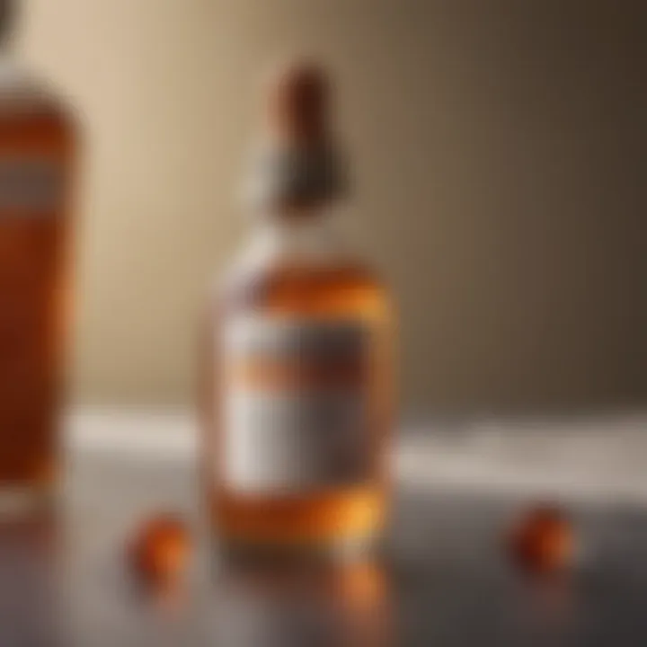 Bottle of Clindamycin oral drops for canine use