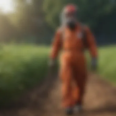 Compliance with safety standards for herbicide application