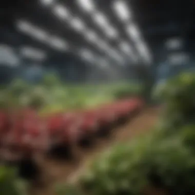 Advanced Technology in Full Spectrum Grow Lights A professional setting showcasing advanced full spectrum grow light technology
