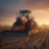 Cold planer in action on agricultural land