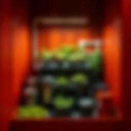 A well-organized grow box kit showcasing its essential components