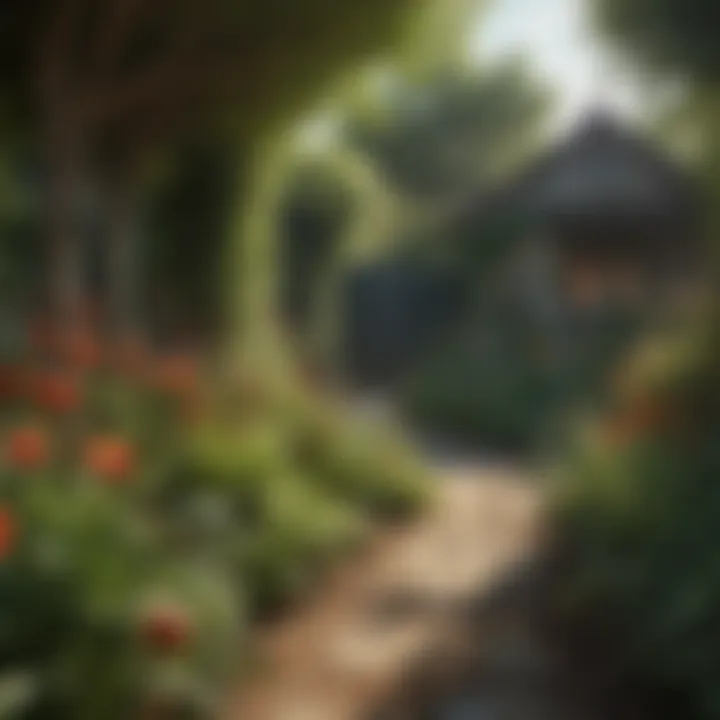 A thriving garden flourishing due to effective pest control