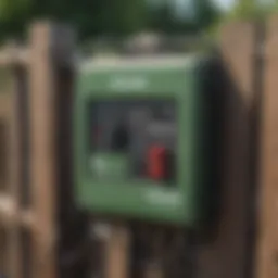 Detailed diagram of Parmak fence charger components