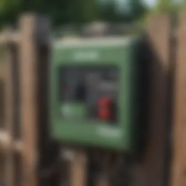 Detailed diagram of Parmak fence charger components
