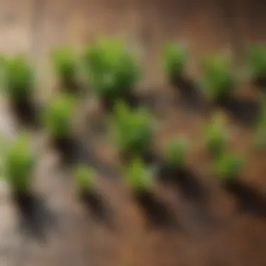 Varieties of Rooting Hormones Different types of rooting hormones displayed on a wooden surface