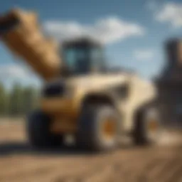 Terex scraper showcasing advanced design features