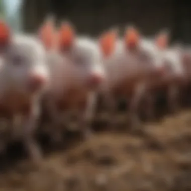 Healthy piglets enjoying creep feed