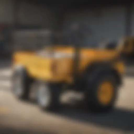 A Cub Cadet trailer equipped with a cargo rack showcasing its utility.