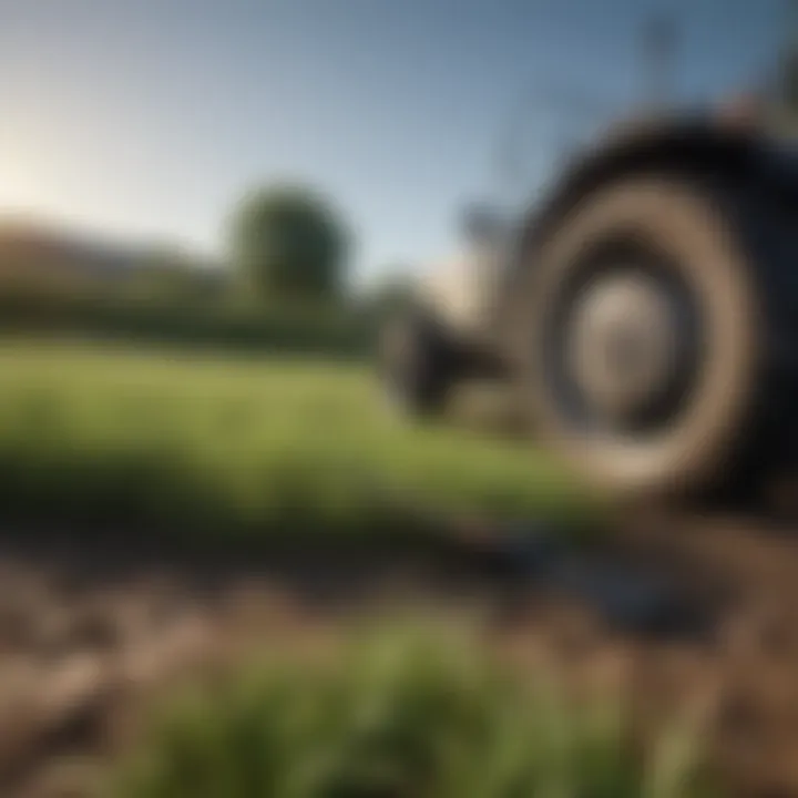 Tools and equipment arranged for effective grass cultivation