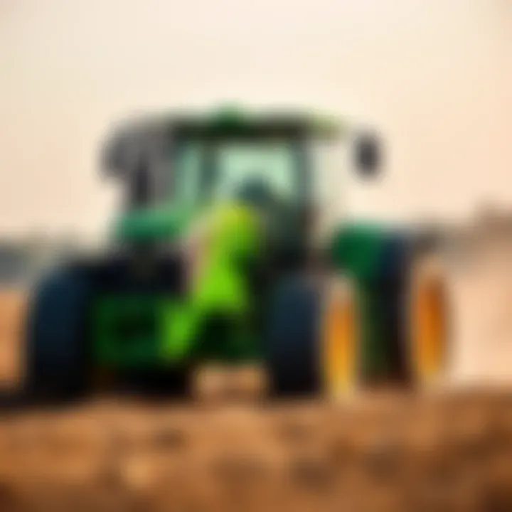 Deere 8100 Series in Action Deere 8100 Series tractor operating in a field highlighting its performance and capabilities