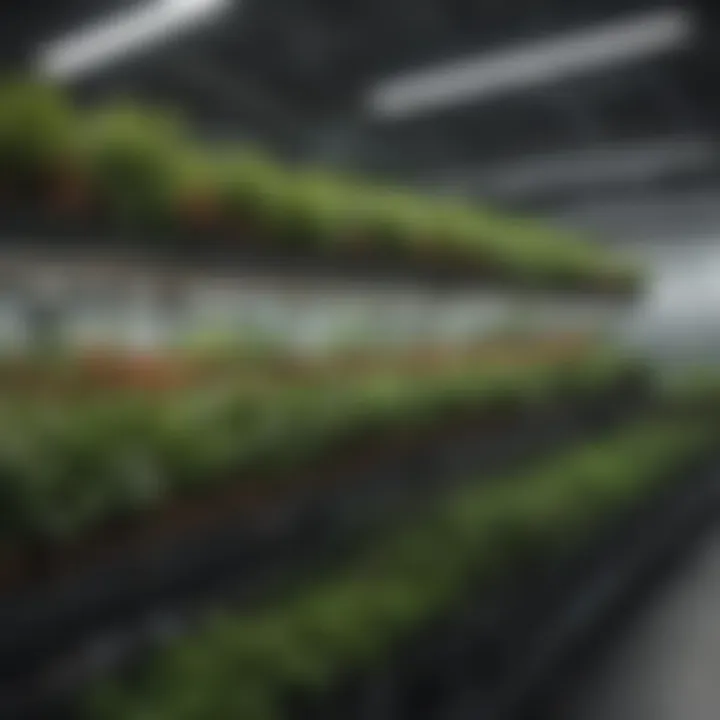 Diverse plant selection in NFT hydroponic setups