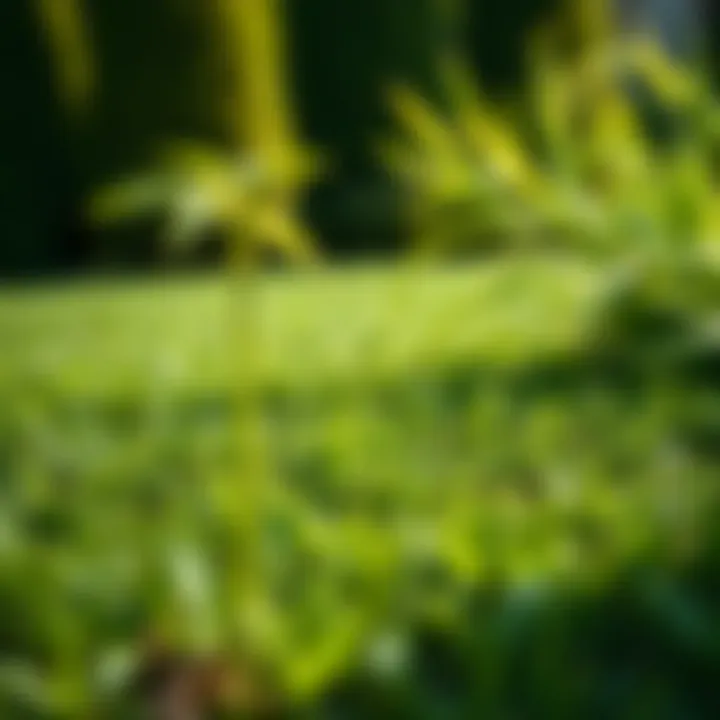 Post-Management Healthy Centipede Lawn Healthy centipede lawn after effective weed management