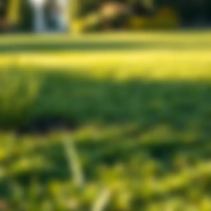 Restored Yard After Grass Removal A yard restored after successful grass removal