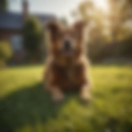 Lawn affected by dog urine spots