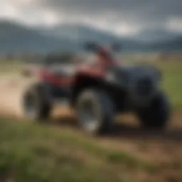 Eiger ATV in a vast agricultural field