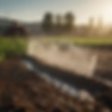 Sustainable irrigation systems implemented in a farm