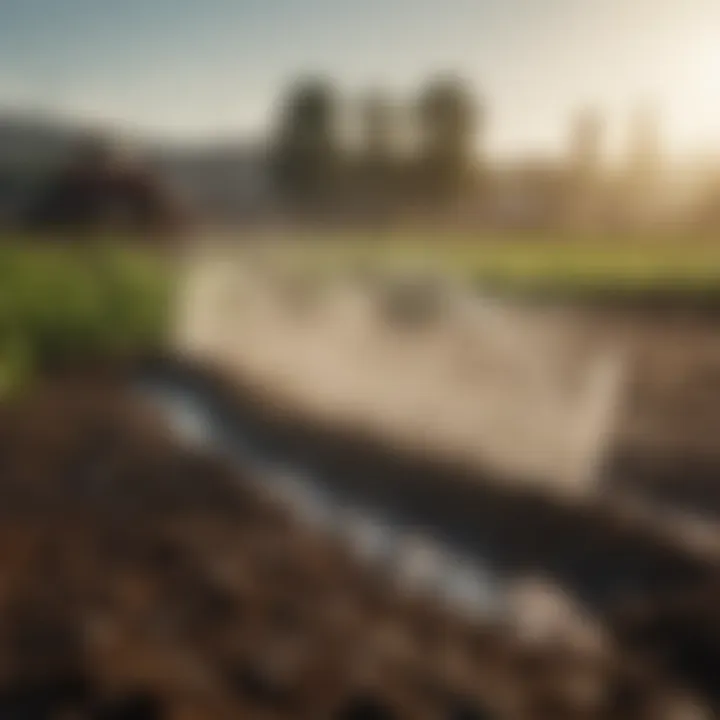 Sustainable irrigation systems implemented in a farm