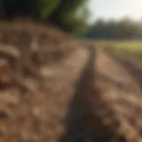 Erosion roll formation in a field
