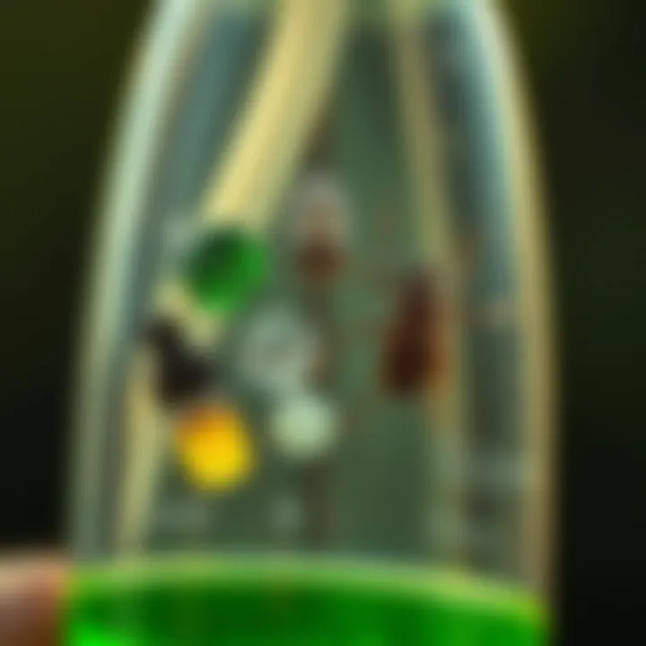 Active Ingredients in Insect Sprays Close-up of active ingredients in a home insect spray bottle.