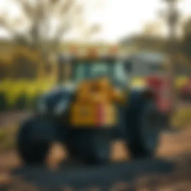 Illustration of weight distribution on tractors