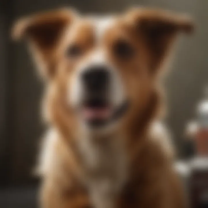Happy dog after receiving Rimadyl treatment
